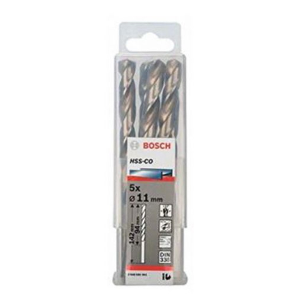 Hộp 5 mũi khoan Inox 11mm HSS-Co Bosch 2608585901