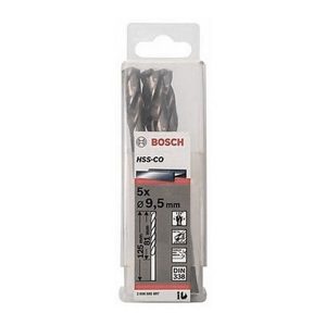Hộp 5 mũi khoan sắt và inox 9.5mm HSS-Co Bosch 2608585897