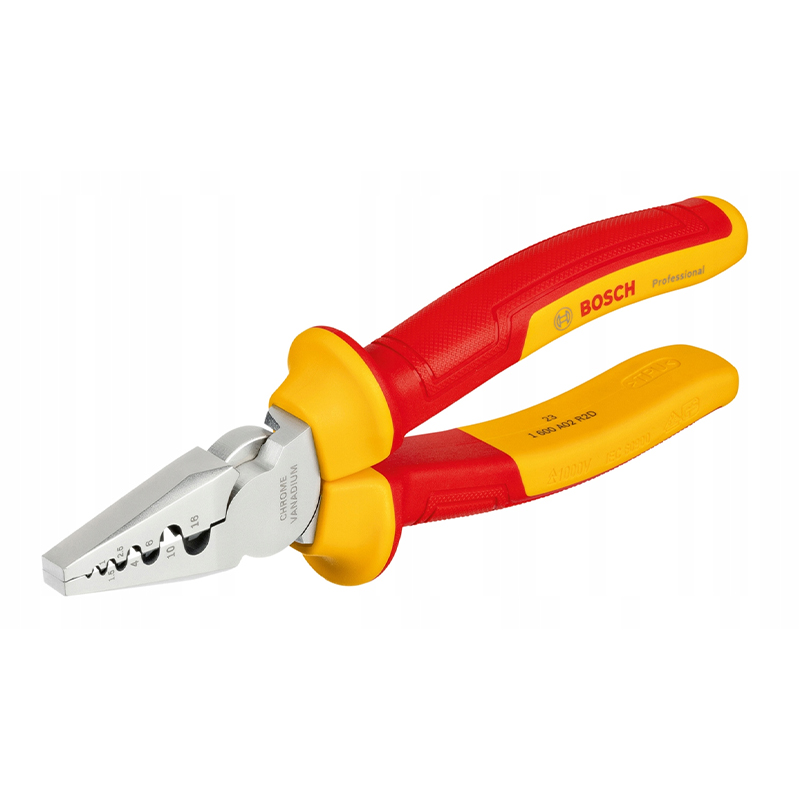 Kềm bấm cách điện VDE 180mm Bosch 1600A02NE6