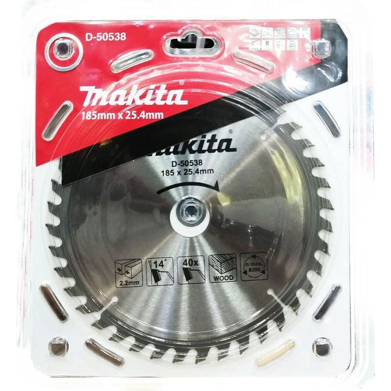 Lưỡi cưa gỗ hợp kim 185x25.4mm 40T Makita D-50538