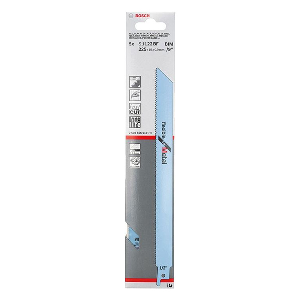 Lưỡi cưa kiếm sắt S1122BF Bosch 2608656019 (bộ 5 lưỡi)