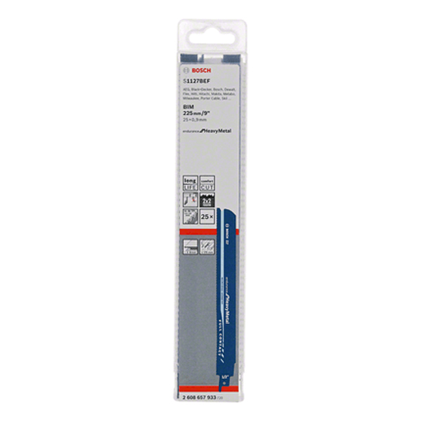 Lưỡi cưa kiếm sắt S1127BEF Bosch 2608657524 (Bộ 5 lưỡi)