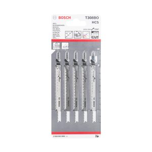 Lưỡi cưa lọng gỗ T308BO (bộ 5 lưỡi) Bosch 2608663868