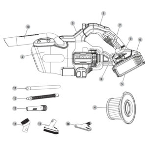 Mạch dùng cho DCV501 Dewalt NA041293