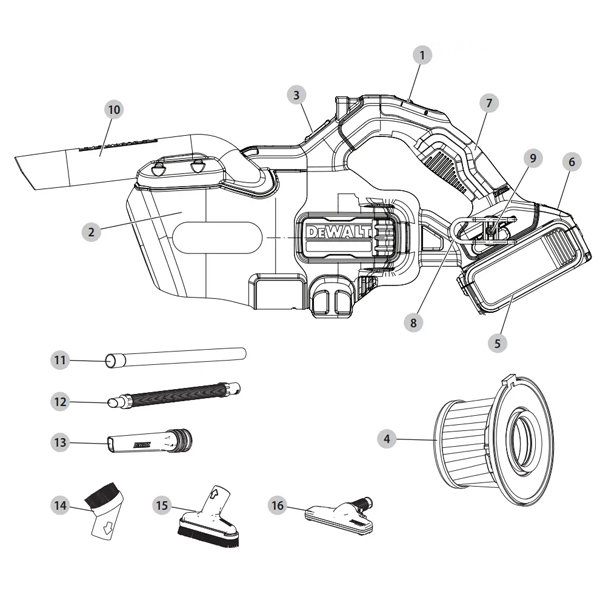 Mạch dùng cho DCV501 Dewalt NA041293