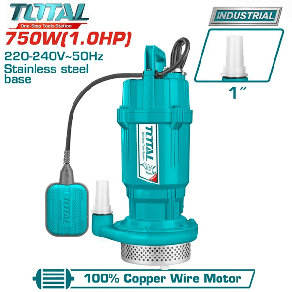 Máy bơm chìm nước sạc 750W Total TWP67506