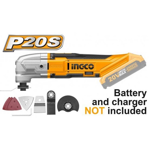 Máy cắt góc đa năng dùng pin Lithium-Ion Ingco CMLI2001 ( Chưa Pin & Sạc )