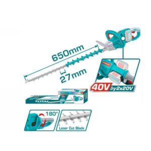Máy cắt tỉa hàng rào dùng pin 2x20V Total THTLI40028 (Chưa Pin & Sạc)