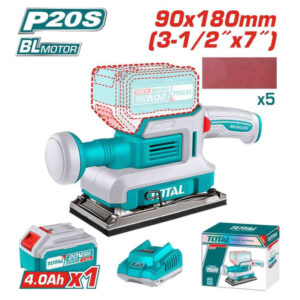 Máy chà nhám dùng pin 20V Total TFSLI20311 (1 Pin 2.0Ah, 1 Sạc)