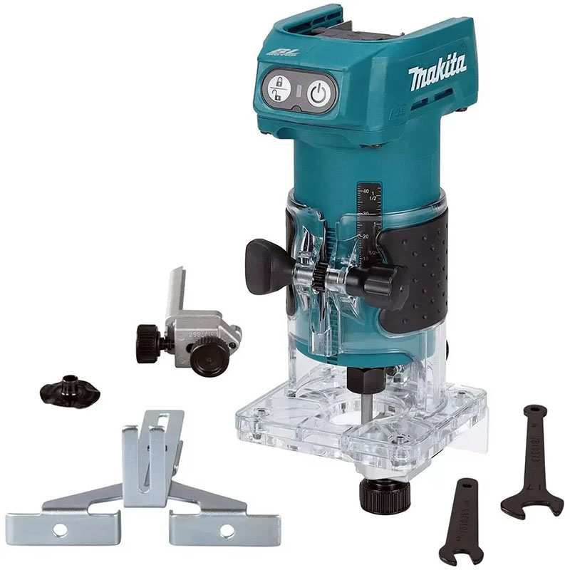 Máy đánh cạnh dùng pin 18V Makita DRT52Z 1/4" 6.35mm (Chưa Pin & Sạc)