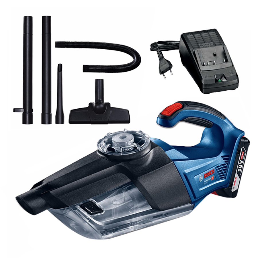 Bộ Máy Hút Bụi Dùng Pin 18V Bosch GAS 18V-1 (1 Pin 3.0Ah & Sạc)
