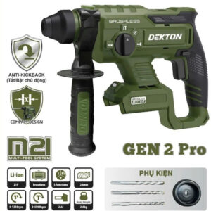 Máy khoan bê tông dùng pin 21V Dekton m21-RH2603XCP ( Chưa Pin & Sạc )