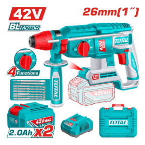 Máy khoan bê tông dùng pin 42V Total TRHLI422682 (2 Pin 2.0Ah, 1 Sạc)