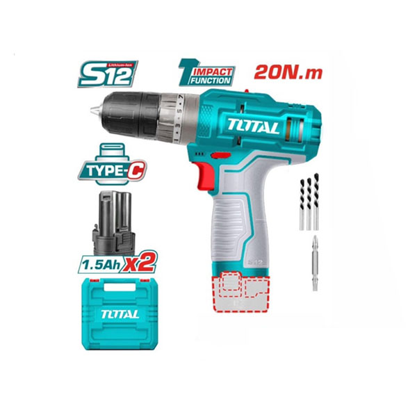 Máy khoan động lực dùng pin 12V Total TIDLI12202 (Không kèm sạc)