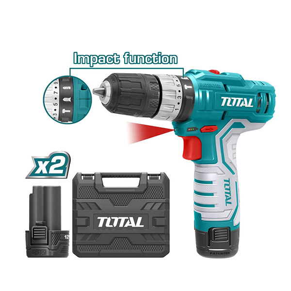 Máy khoan động lực dùng pin 12V Total TIDLI12328 (không kèm dây & đầu sạc)