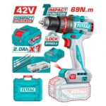 Máy khoan động lực dùng pin 42V Total TIDLI426981 (1 Pin 2.0Ah, 1 Sạc) 1