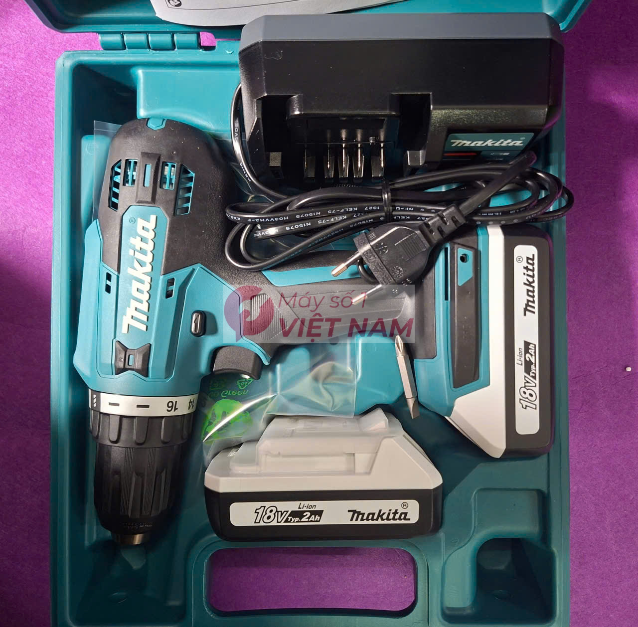 Máy khoan vặn vít dùng pin 18V Makita DF488DWAE 2