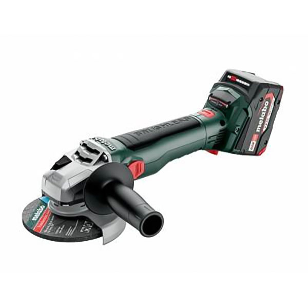 Máy mài góc dùng Pin 18V Metabo W 18 LT BL 11-125 (Set 2 pin 4.0Ah, 1 sạc)
