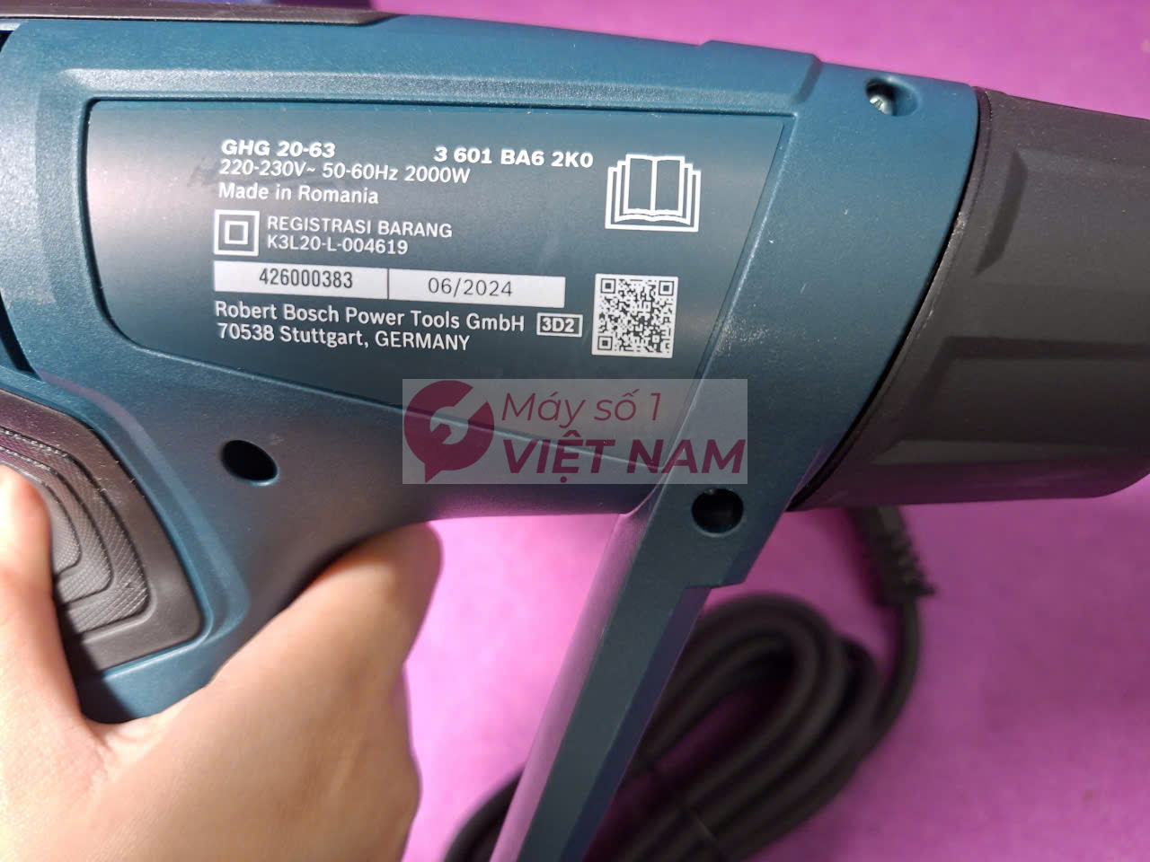Máy thổi hơi nóng Bosch GHG 20-63 6