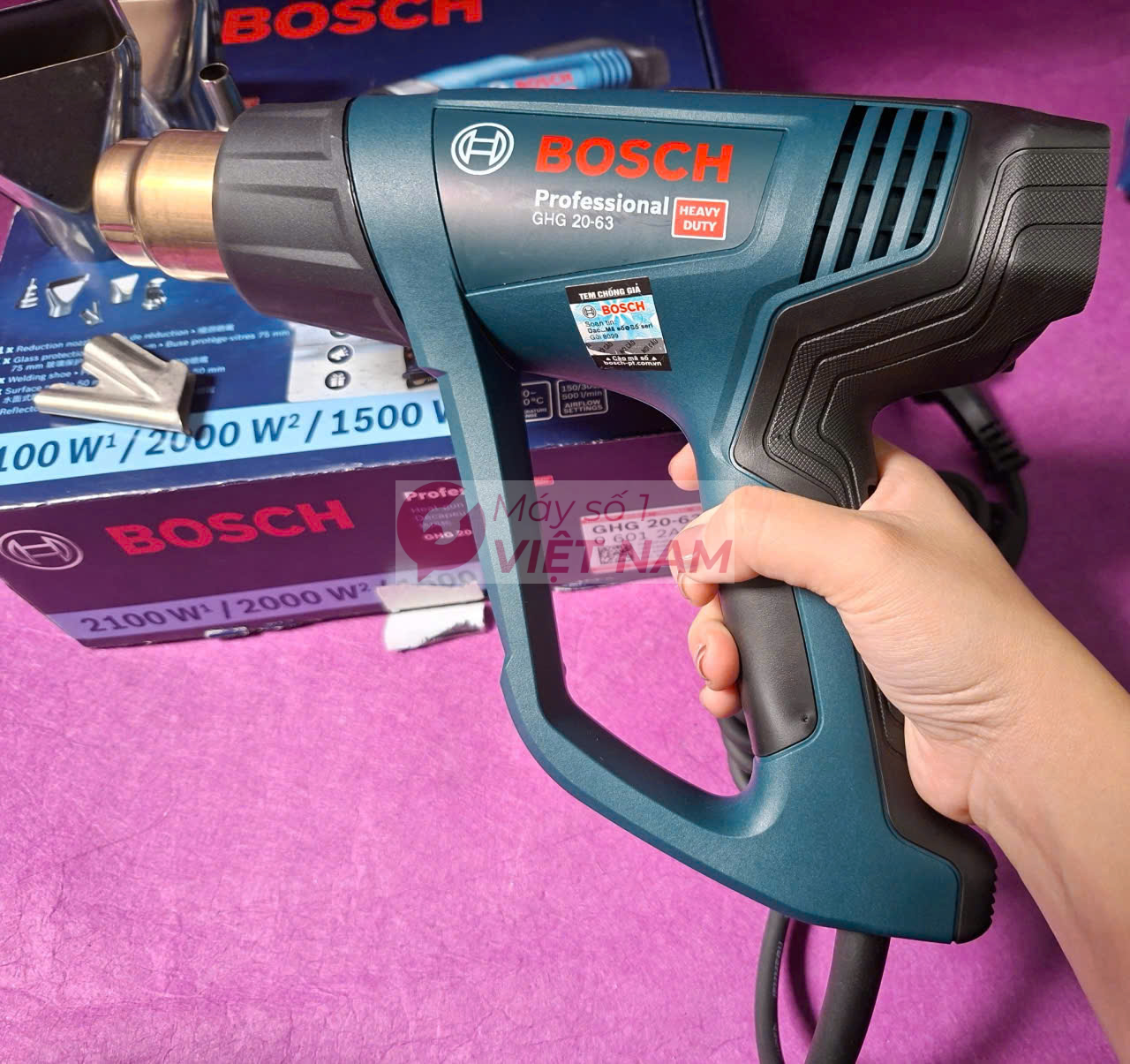 Máy thổi hơi nóng Bosch GHG 20-63 9