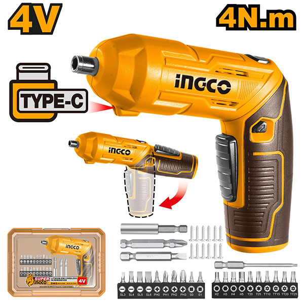 Máy vặn vít Mini dùng pin Ingco CSDLI04425