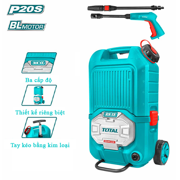 Máy xịt rửa dùng pin 40V Total TPWLI4006 (Chưa Pin & Sạc)