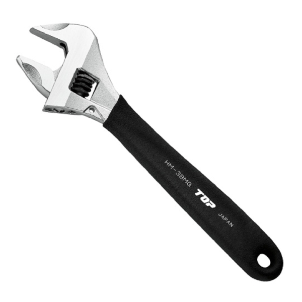 Mỏ lết thường miệng rộng tay cầm đen TOP Japan HM-38MGBK