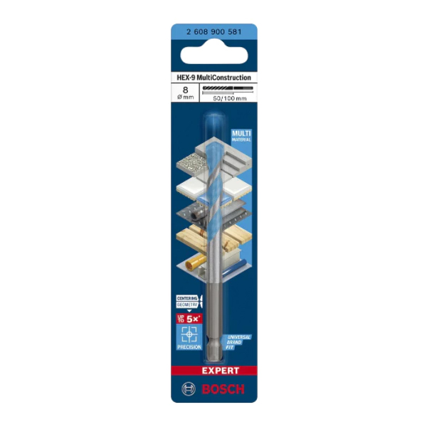 Mũi khoan đa năng Hex-9 (8x60x100) Bosch 2608900581