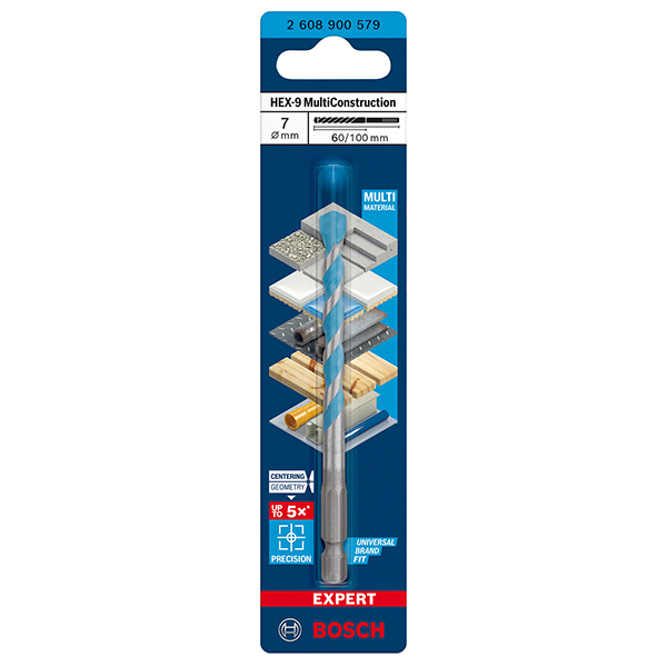 Mũi khoan đa năng Hex-9 Bosch 2608900579 (7x50x100mm)