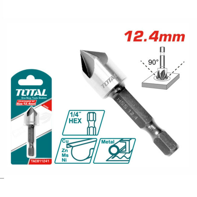 Mũi khoan góc 12.4mm Total TAC811241