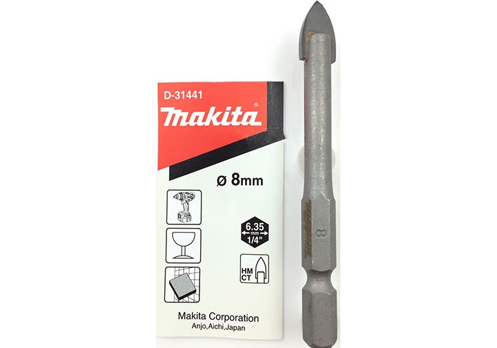 Mũi khoan thủy tinh chuôi lục giác 8x70mm Makita D-31441