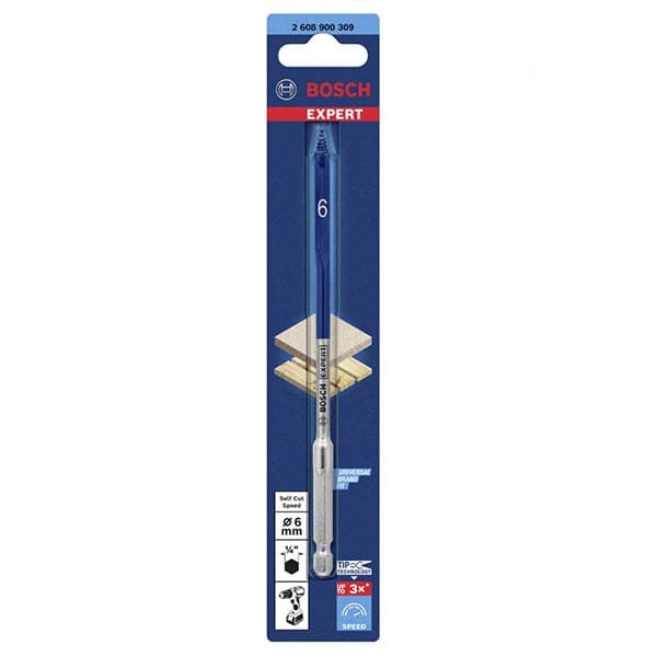 Mũi khoét gỗ đuôi cá SELFCUT 6x152mm Bosch 2608900309