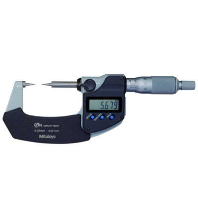 Panme đo ngoài điện tử đầu nhọn Mitutoyo 342-261-30 (0-25mm/ 0.001mm)
