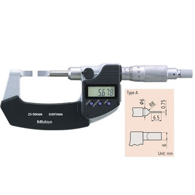 Panme đo rãnh điện tử Mitutoyo 422-231-30 (25-50mm)