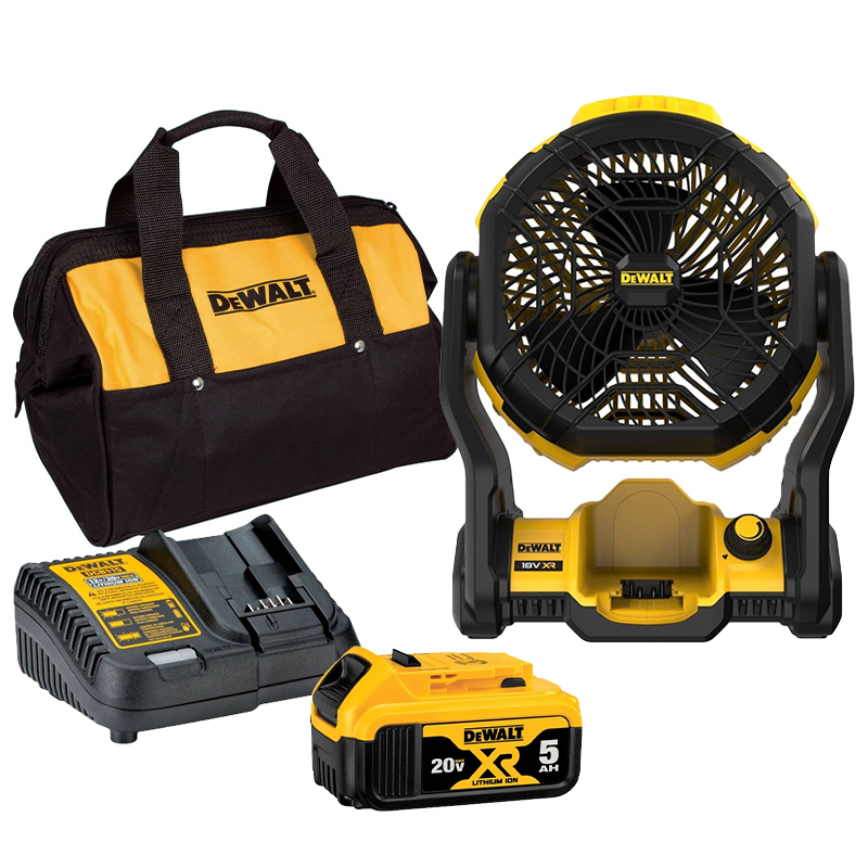 Quạt dùng pin 20V DeWalt DCE512P1 (1 Pin 5.0Ah)