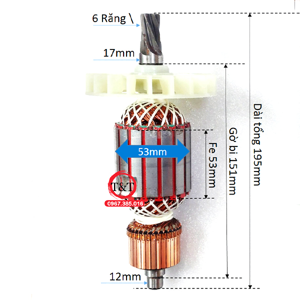 Roto máy đục bê tông Total TH215456-SP-53-T