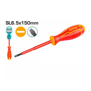 Tua vít dẹp cách điện Total THTIS6150 6.5x150mm