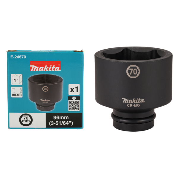 Tuýp đen cho máy bu lông 1" Makita E-24670 (70x96mm)