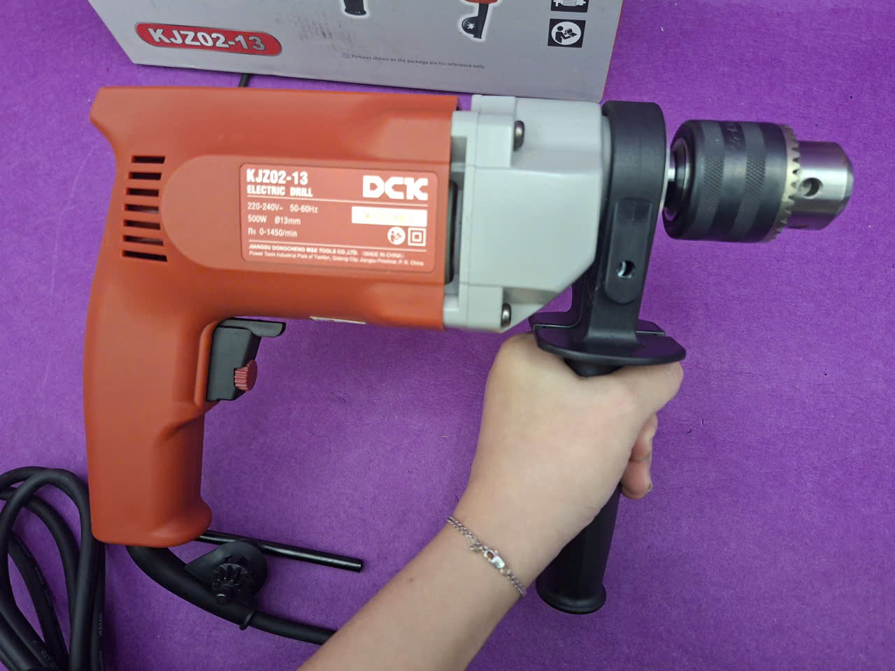 13mm Máy khoan 500W DCK KJZ02-13 5