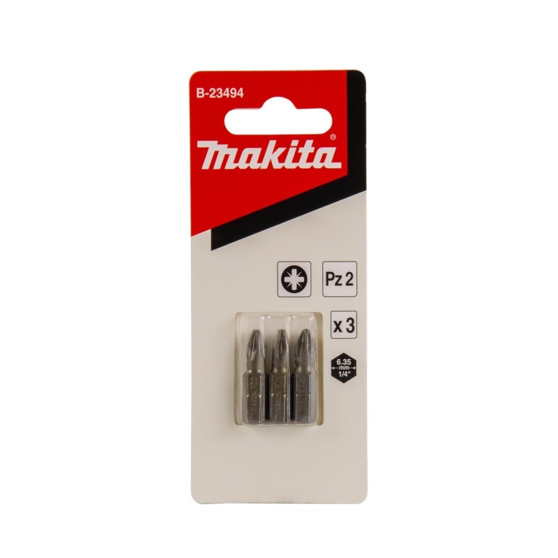 B-23494 Bộ Mũi Vặn Vít (3 cái/bộ), PZ 2-25mm