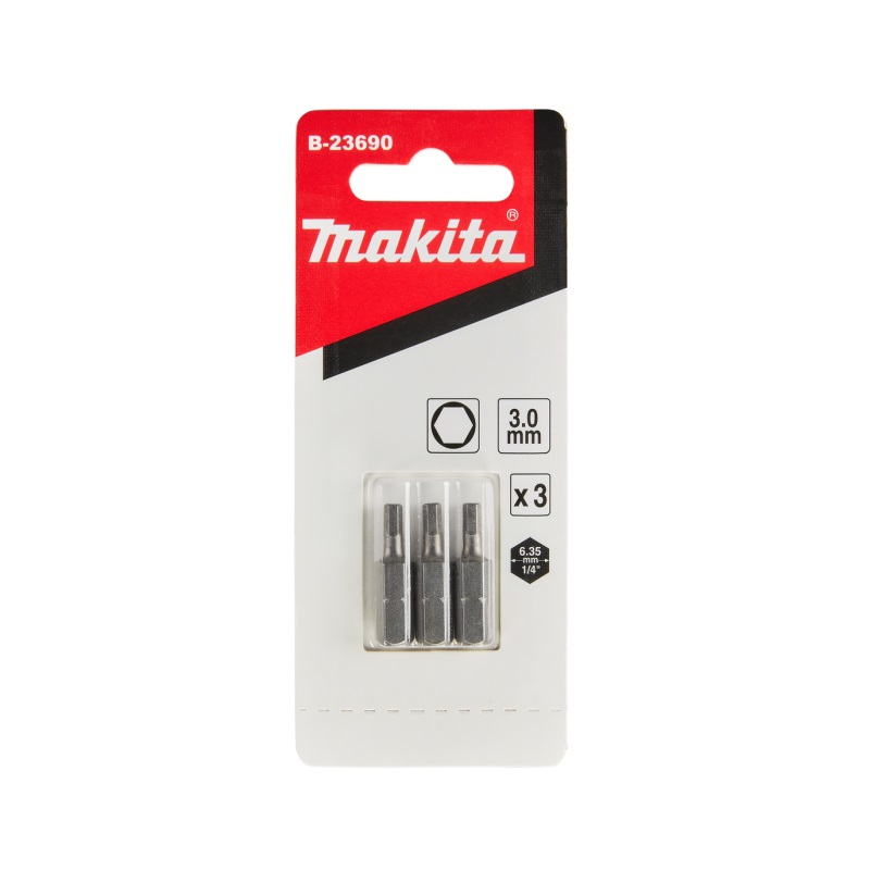 B-23690 Bộ Mũi Vặn Vít (3 cái/bộ), HEX 3.0-25mm