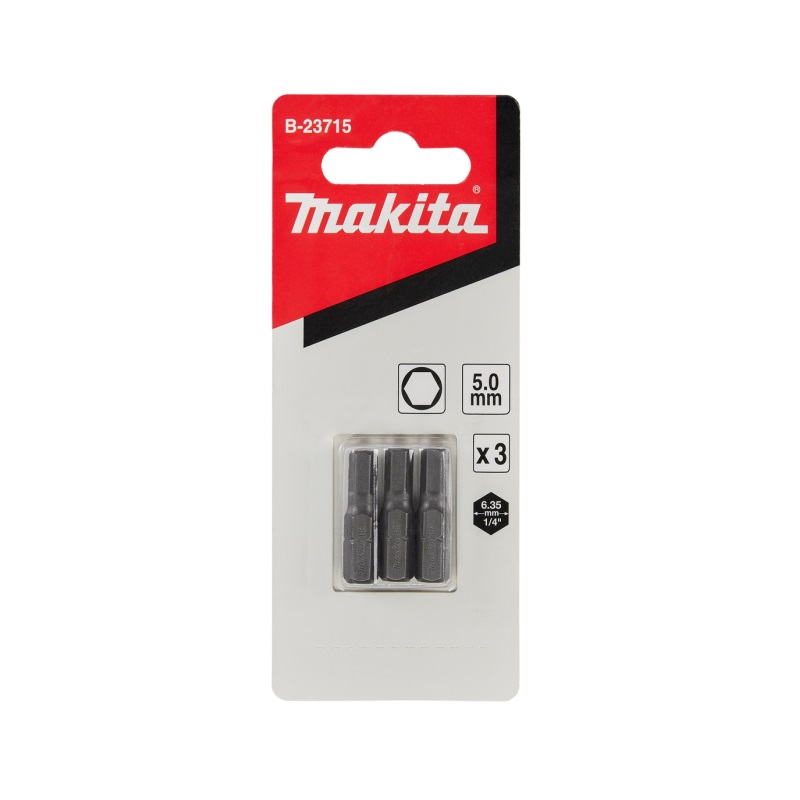 B-23715 Bộ Mũi Vặn Vít (3 cái/bộ), HEX 5.0-25mm