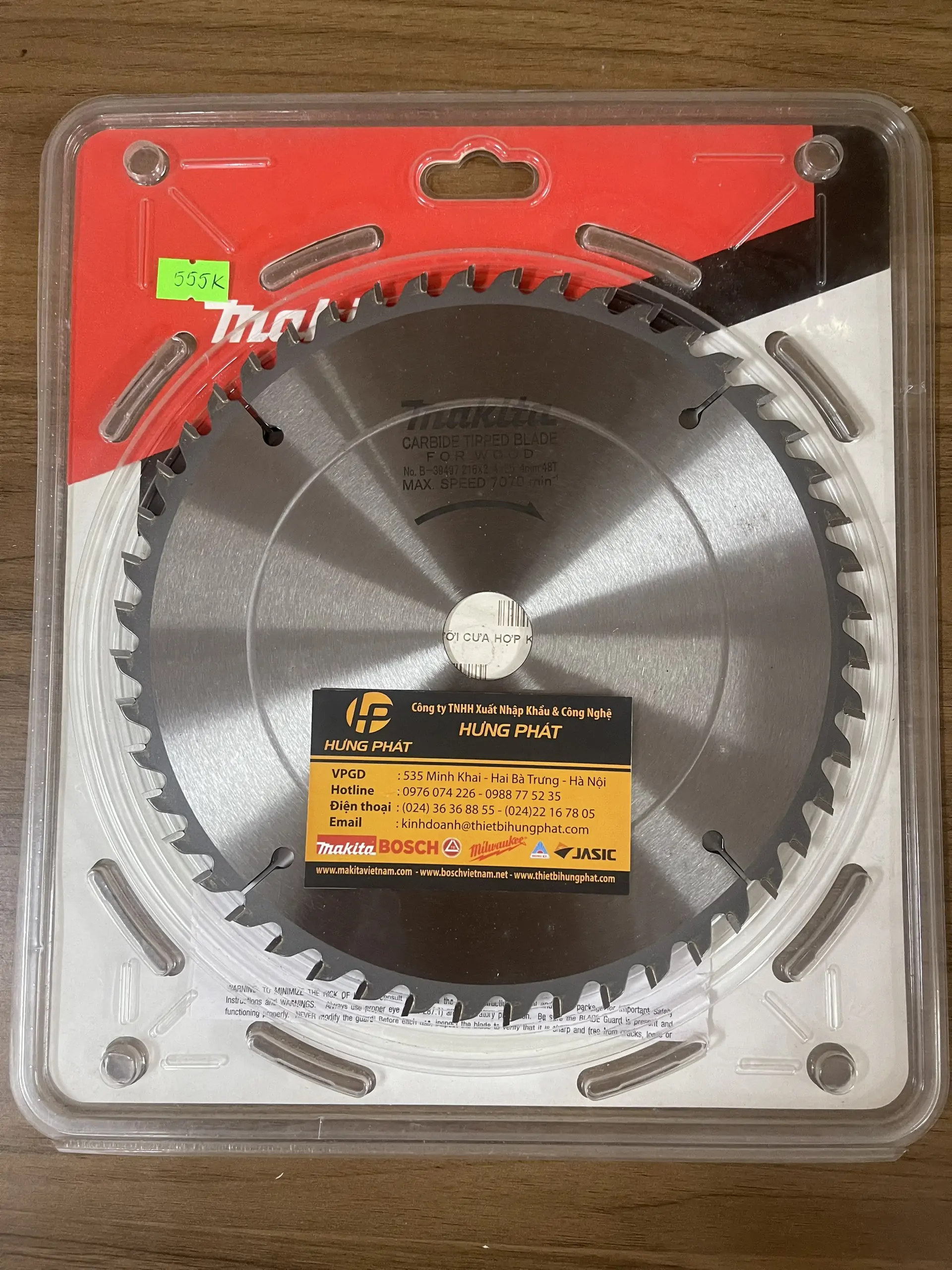 B-39497 Lưỡi cắt gỗ Makita B-39497 (216mm)