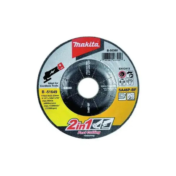 B-51649 Đá Mài Makita 2 Trong 1 Cho Máy Mài DC 100×2.2×16