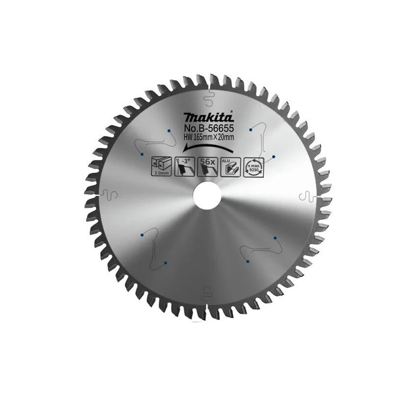 B-56655 T.C.T Lưỡi Cưa Hợp Kim Cho Nhôm 165mmx20mmx56t