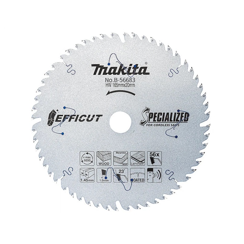 B-56683 T.C.T Lưỡi Cưa Hợp Kim Đá Nhân Tạo 165mm20mmx48t