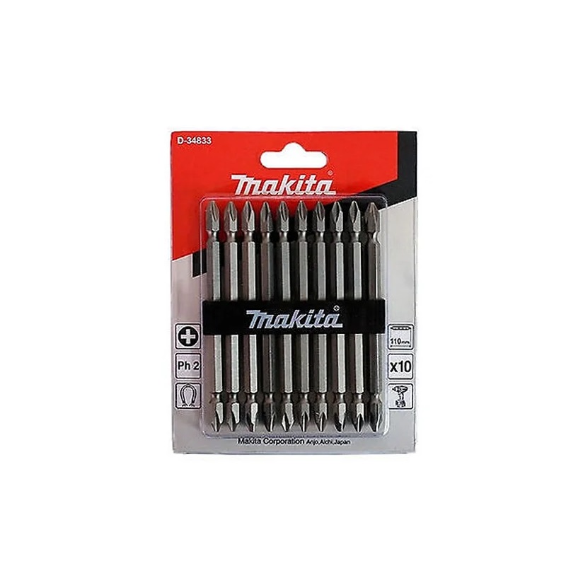 D-34833 Bộ Mũi Vít 2 Đầu Ph2 110mm(10 Cái)