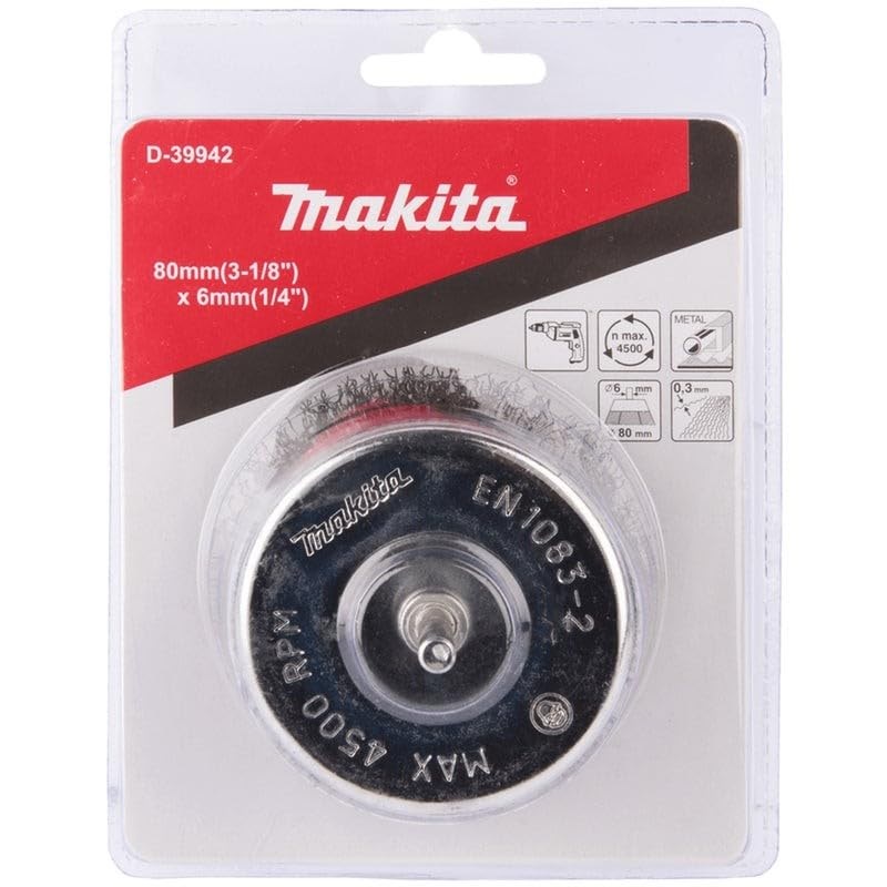D-39942 Chổi Đánh Gỉ (dạng Trụ) 80mmx(chuôi 6mm)