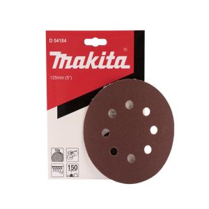 D-54184 Đĩa Nhám Tròn Cho Gỗ 125mm-a150-8 Lỗ (10 Cái/Hộp)