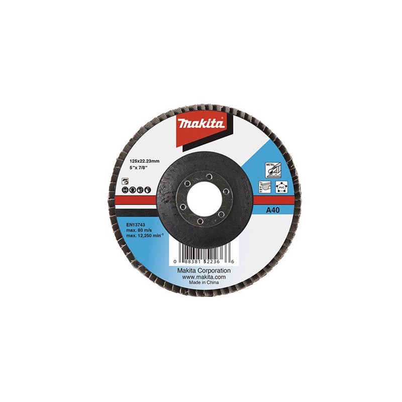D-63507 Đĩa Nhám Xếp Sợi Thủy Tinh 125×22.23mm